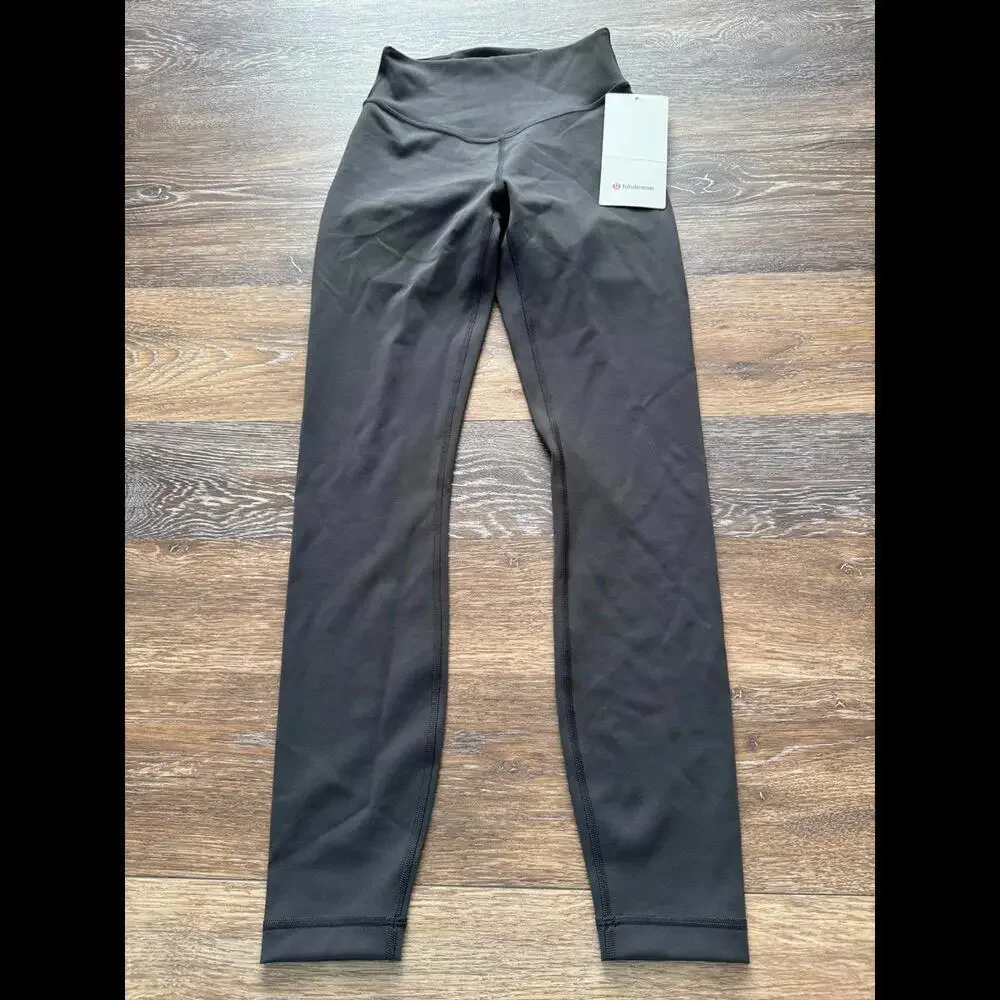 Lululemon Wunder Under Smoothcover High Rise 25” Graphite Grey Size 2 NWT - Picture 3 of 7